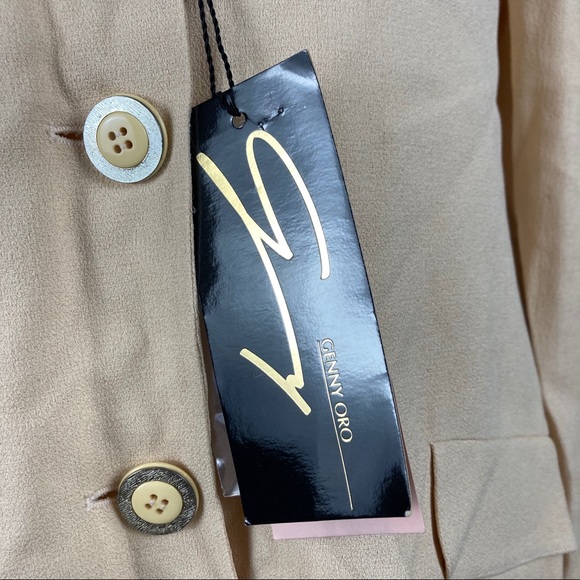 Genny Oro womens 3 button blazer jacket - Picture 5 of 10